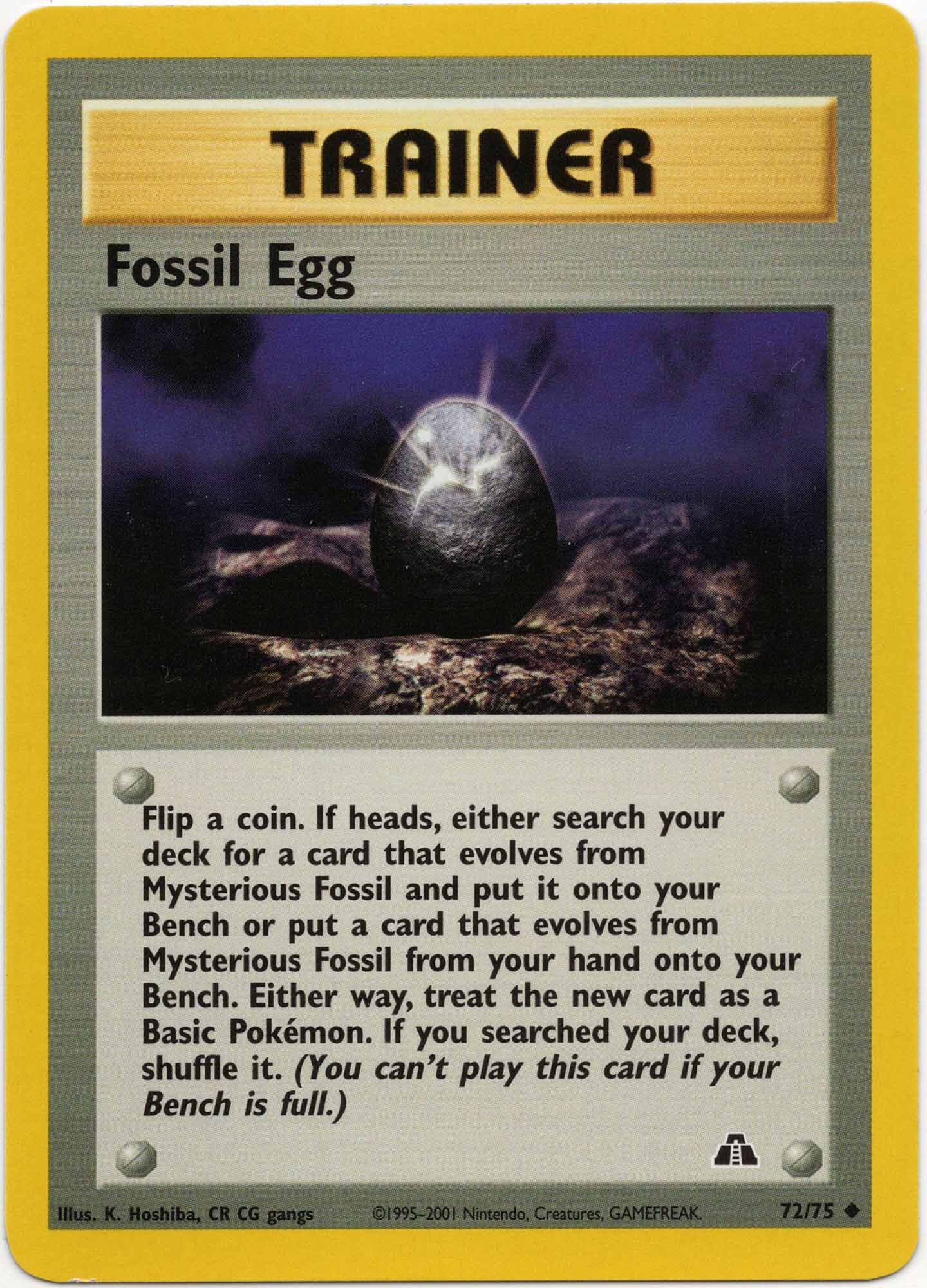 Fossil Egg - 72/75 - Pokémon TCG