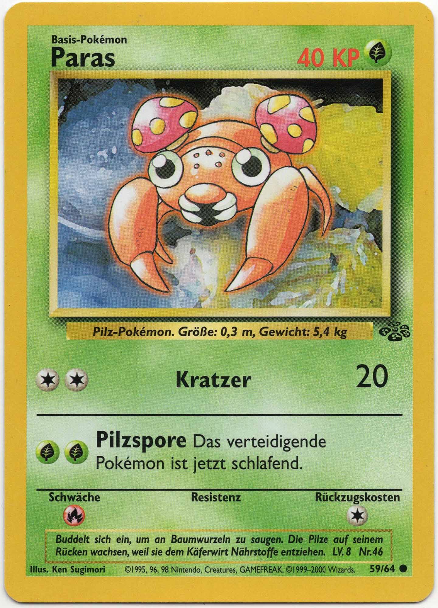 paras-59-64-pok-mon-tcg Paras - 59/64 - Pokémon TCG