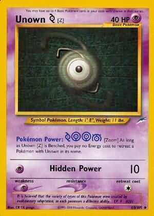 Unown Z - 60/113 - Unlimited - EN Unown Z - 60/113 - Unlimited - EN
