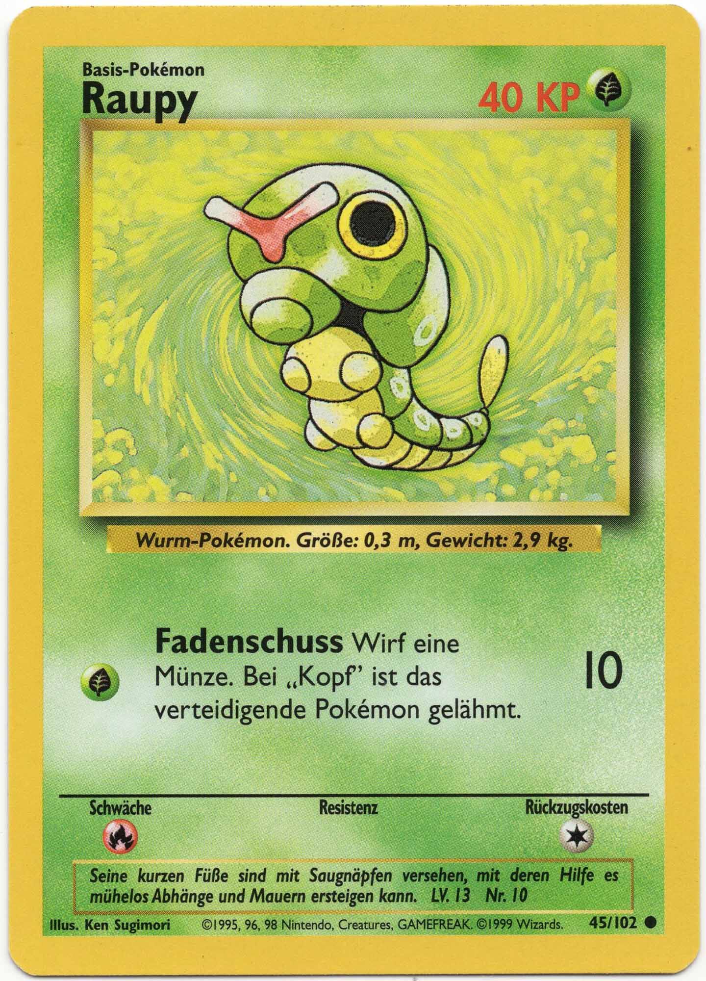 raupy-45-102-pokemon-tcg-moderately-played Raupy - 45/102 - Pokémon TCG - Moderately Played
