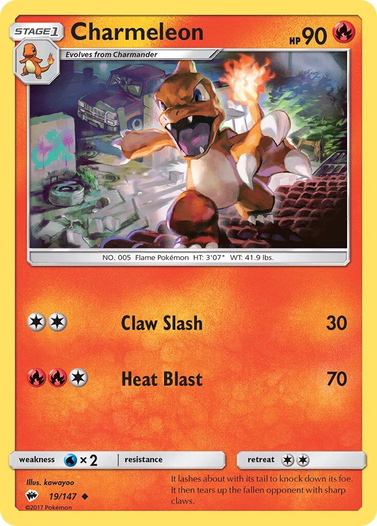 Charmeleon - 19/147 - Pokémon TCG - Lightly Played - EN