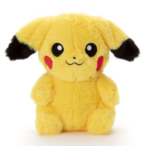 Pikachu Moving Ears Fluffy Plush - 25 cm