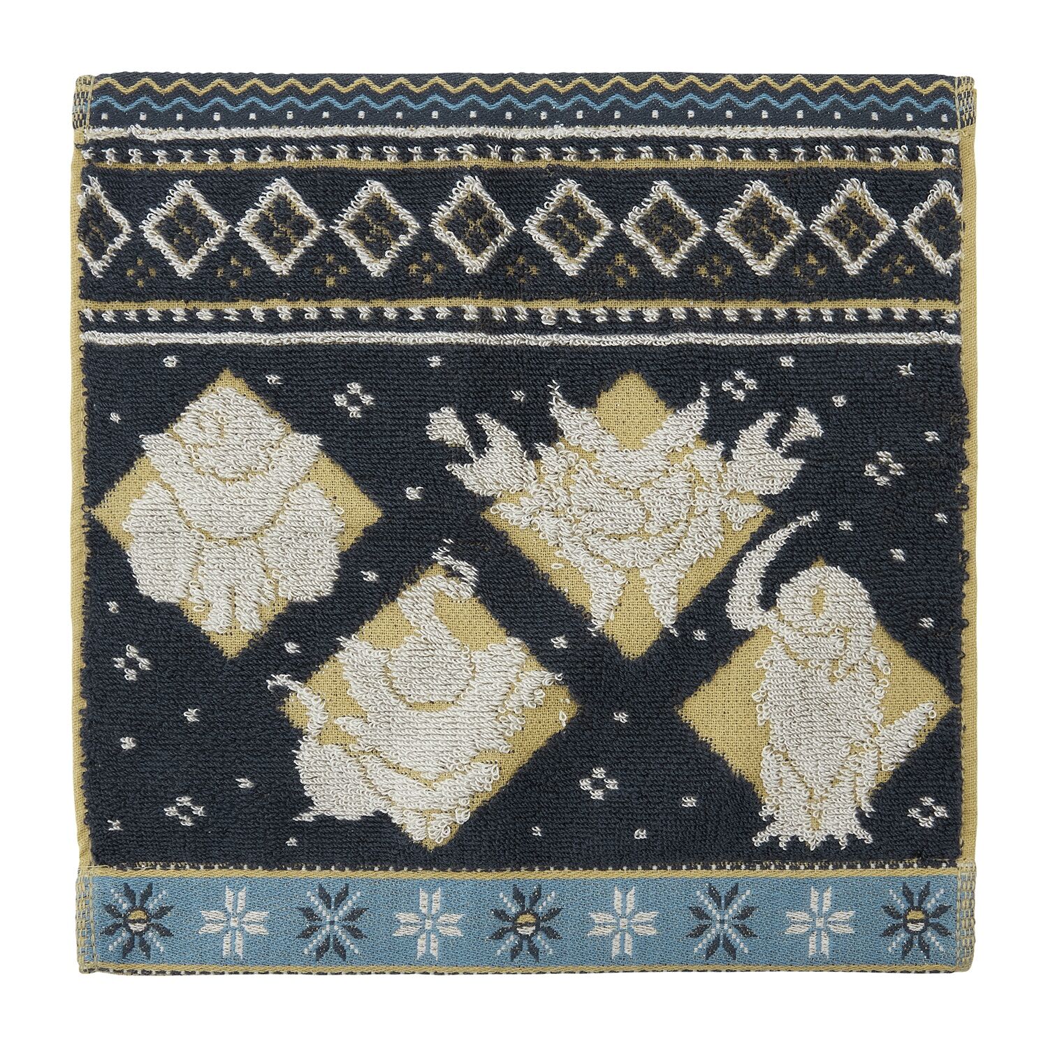 Snowy Gathering Jacquard Hand towel Snowy Gathering Jacquard Hand towel