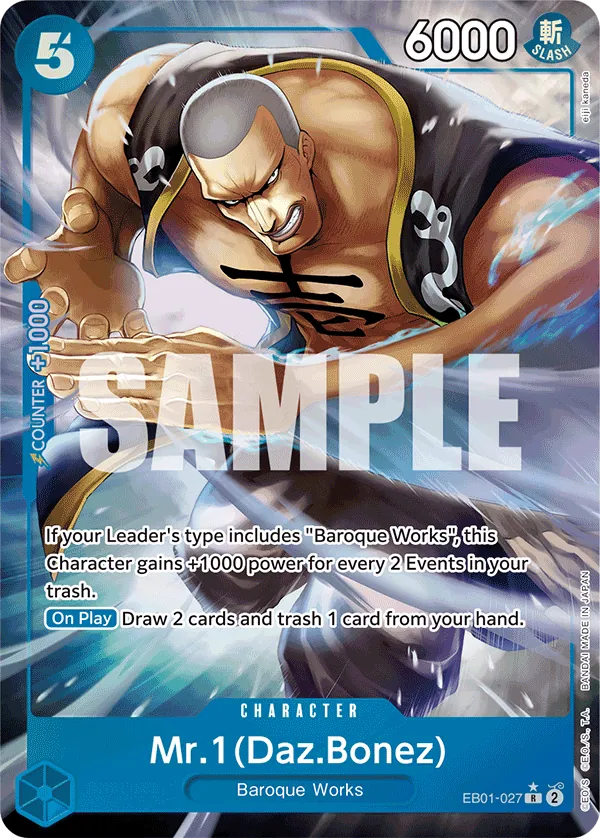 Mr.1(Daz.Bonez) - EB01-027 - Alternate Art - JP