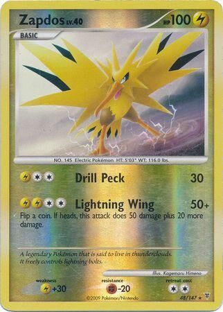 Zapdos - 48/147 - Reverse Holo - EN Zapdos - 48/147 - Reverse Holo - EN