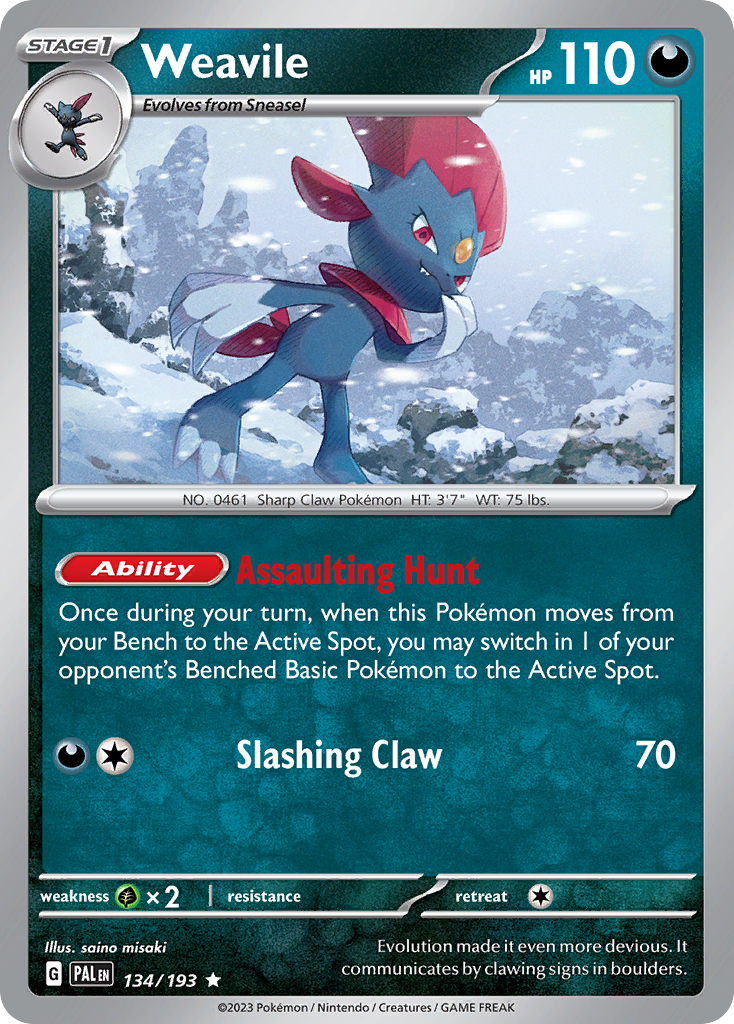 Weavile - 134/193 - EN Weavile - 134/193 - EN