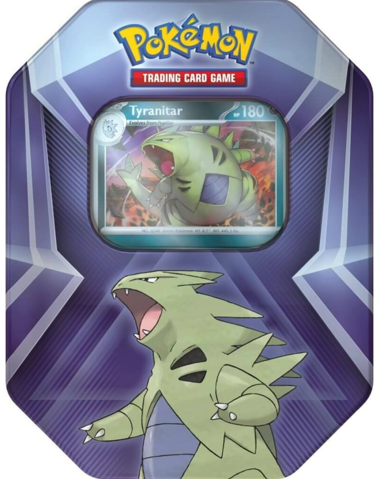 Pokémon TCG: Triple Whammy Collection - Tyranitar Tin Box - EN Pokémon TCG: Triple Whammy Collection - Tyranitar Tin Box - EN