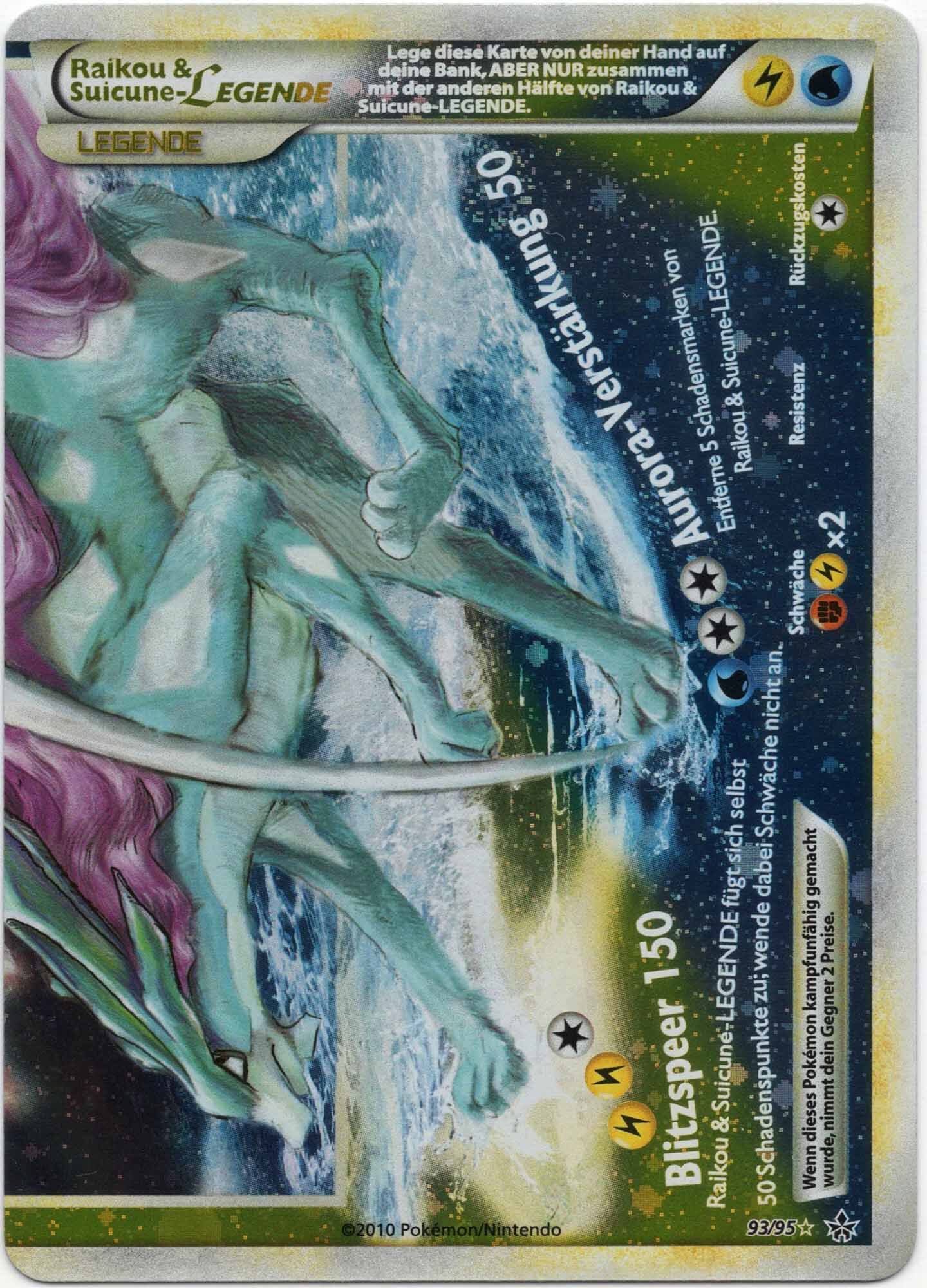 Raikou & Suicune-Legende - 93/95 - Pokémon TCG (Near Mint)