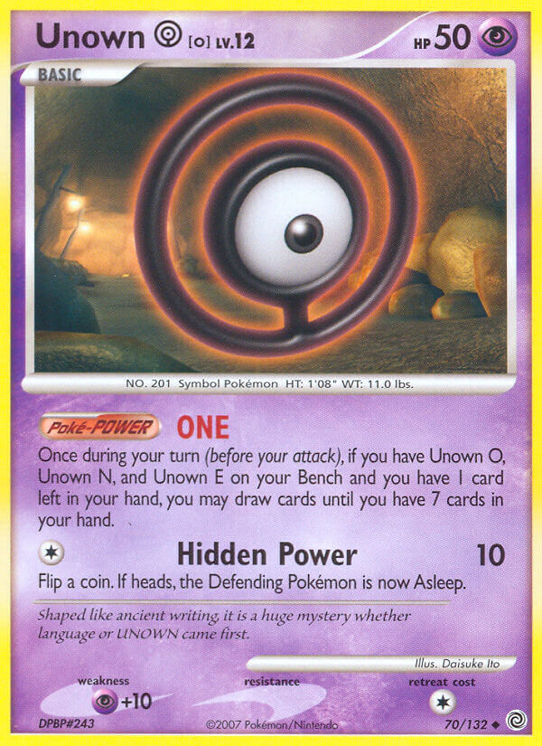 Unown O - 70/132 - EN Unown O - 70/132 - EN