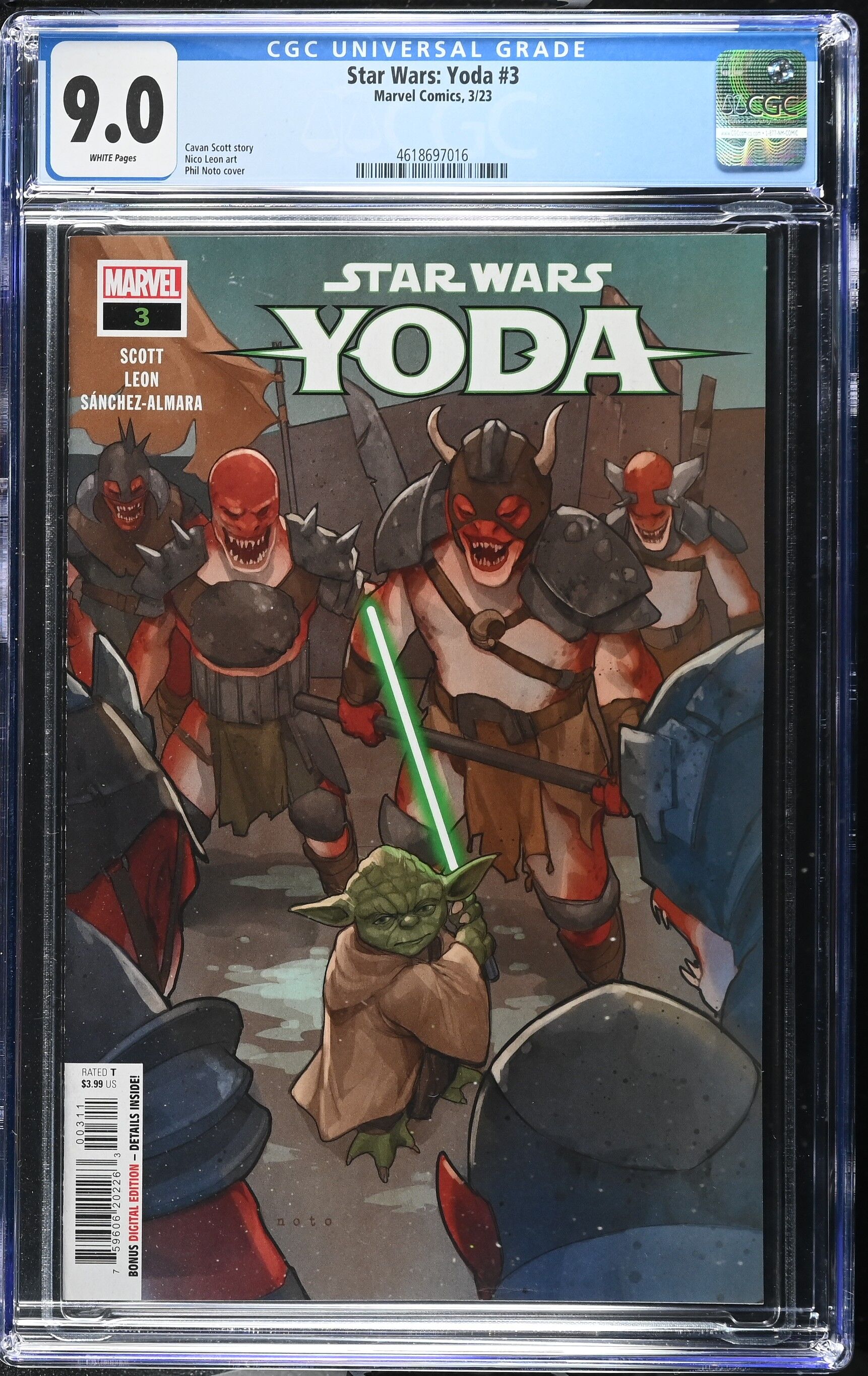 Star Wars: Yoda Issue 3 - CGC 9.0 Star Wars: Yoda Issue 3 - CGC 9.0