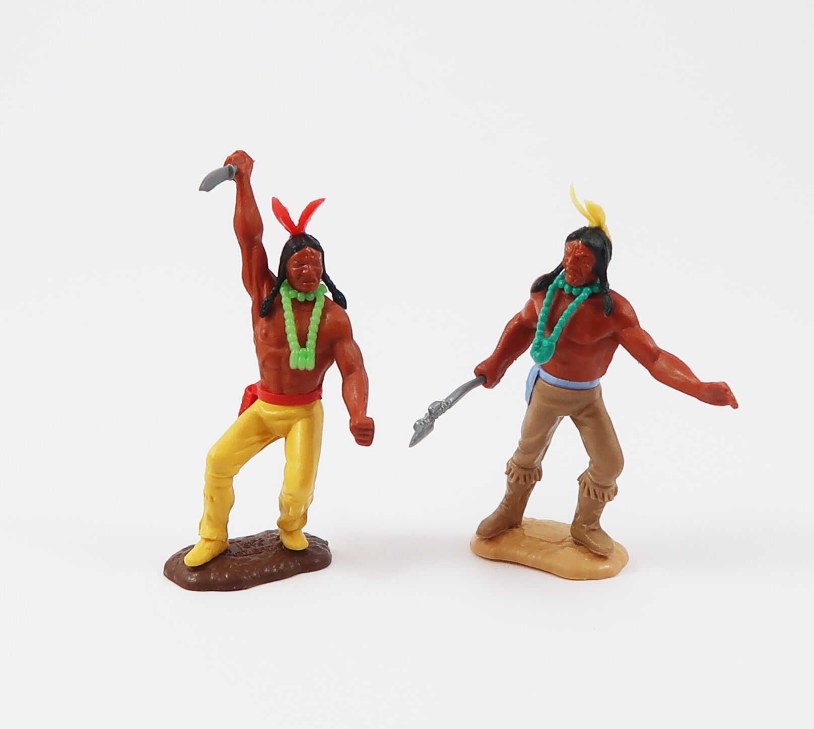 Timpo 2 Indianer mit Messer und Tomahawk