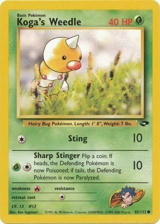 Koga’s Weedle - 82/132 - Unlimited - EN Koga’s Weedle - 82/132 - Unlimited - EN