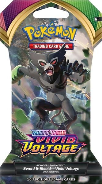Pokémon Sword & Shield Vivid Voltage Sleeved Booster - 1 Random - EN