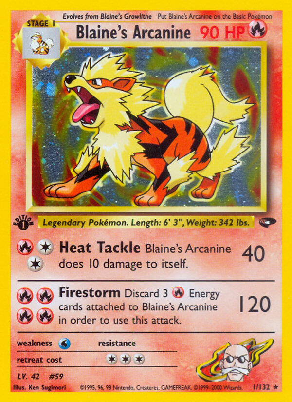 Blaine’s Arcanine - 1/132 - EN Blaine’s Arcanine - 1/132 - EN