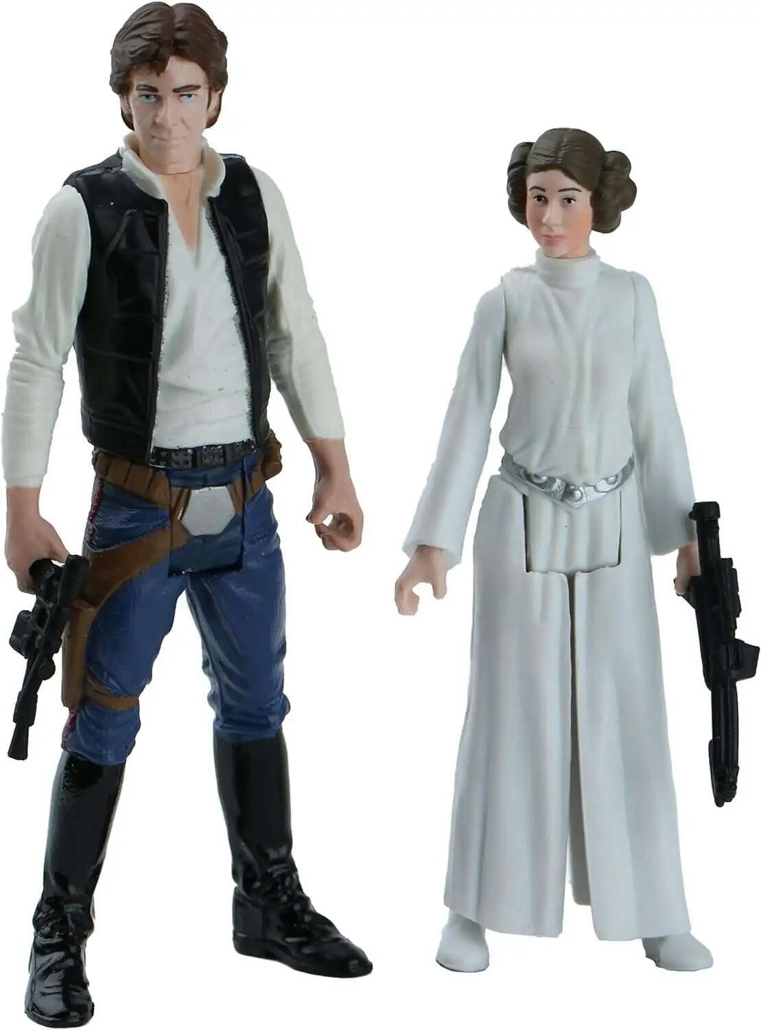 Star Wars A New Hope Han Solo Princess & Leia Organa Action Figure 2-Pack [Firing Hook]