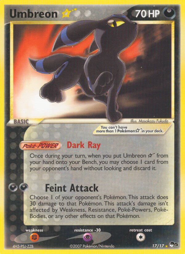 Umbreon Star - 17/17 - EN Umbreon Star - 17/17 - EN