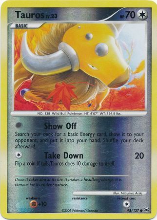 Tauros - 98/127 - Reverse Holo - EN Tauros - 98/127 - Reverse Holo - EN