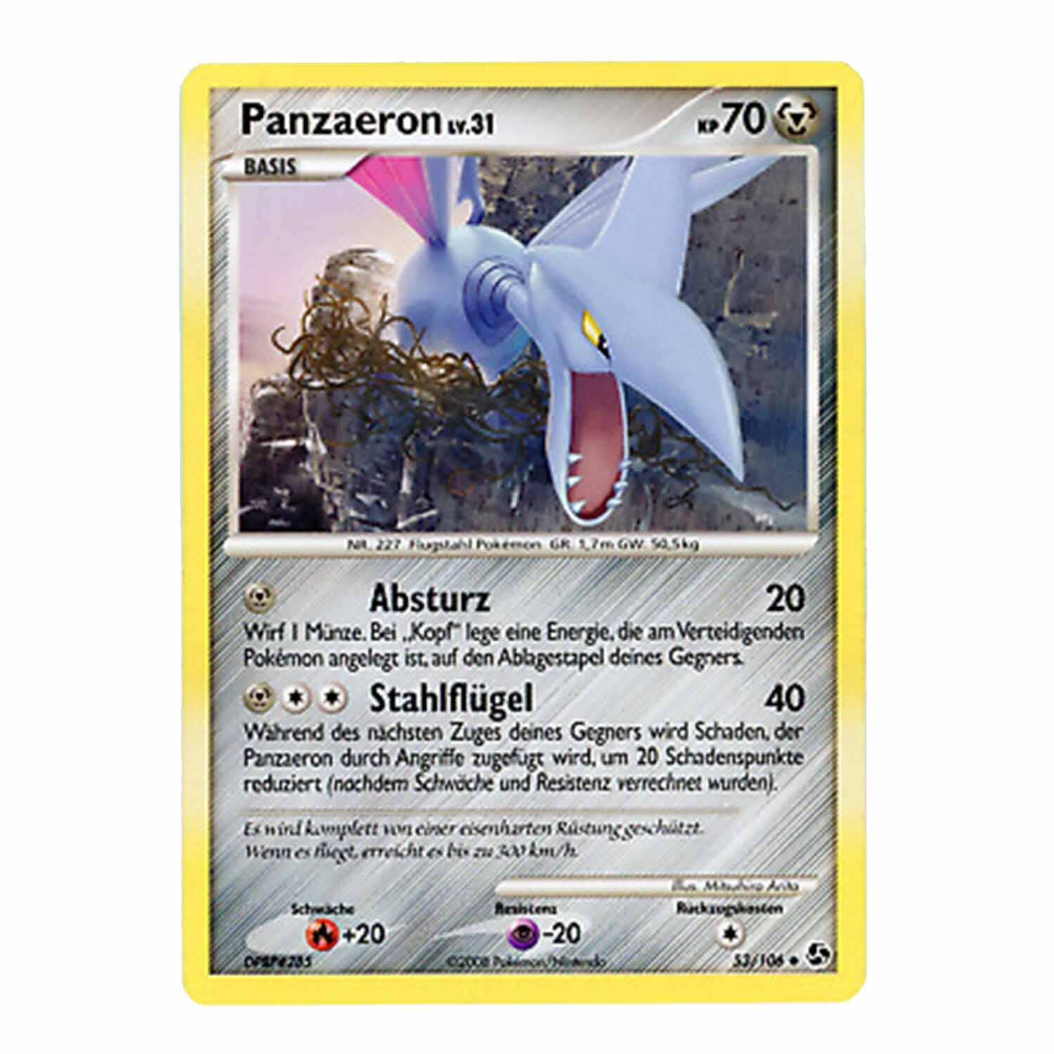 Panzaeron - 53/106 - Pokemon TCG - Near Mint