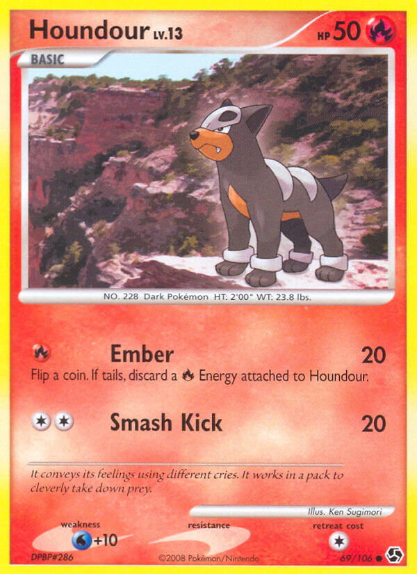 Houndour - 69/106 - Reverse Holo - EN