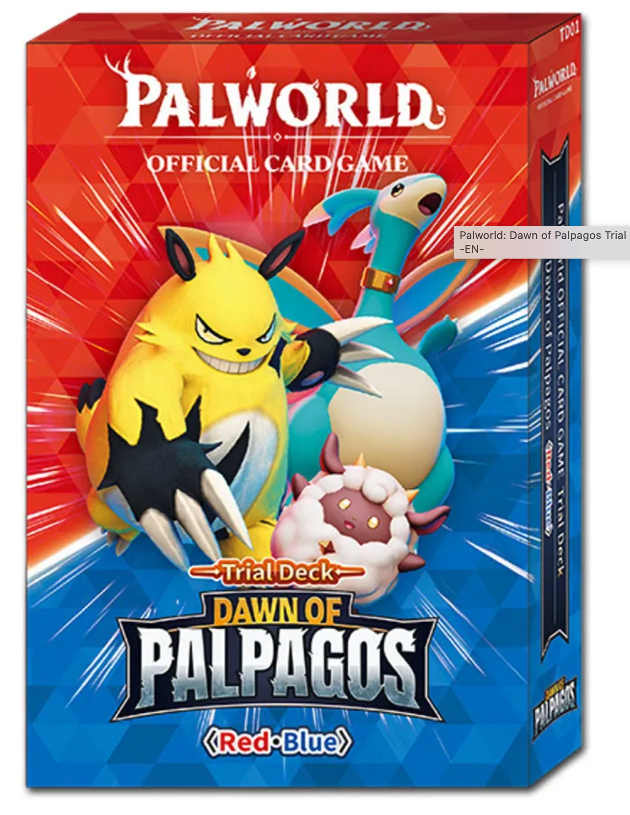 Dawn of Palpagos Trial Deck TD01 Red·Blue - Palworld Card Game - EN