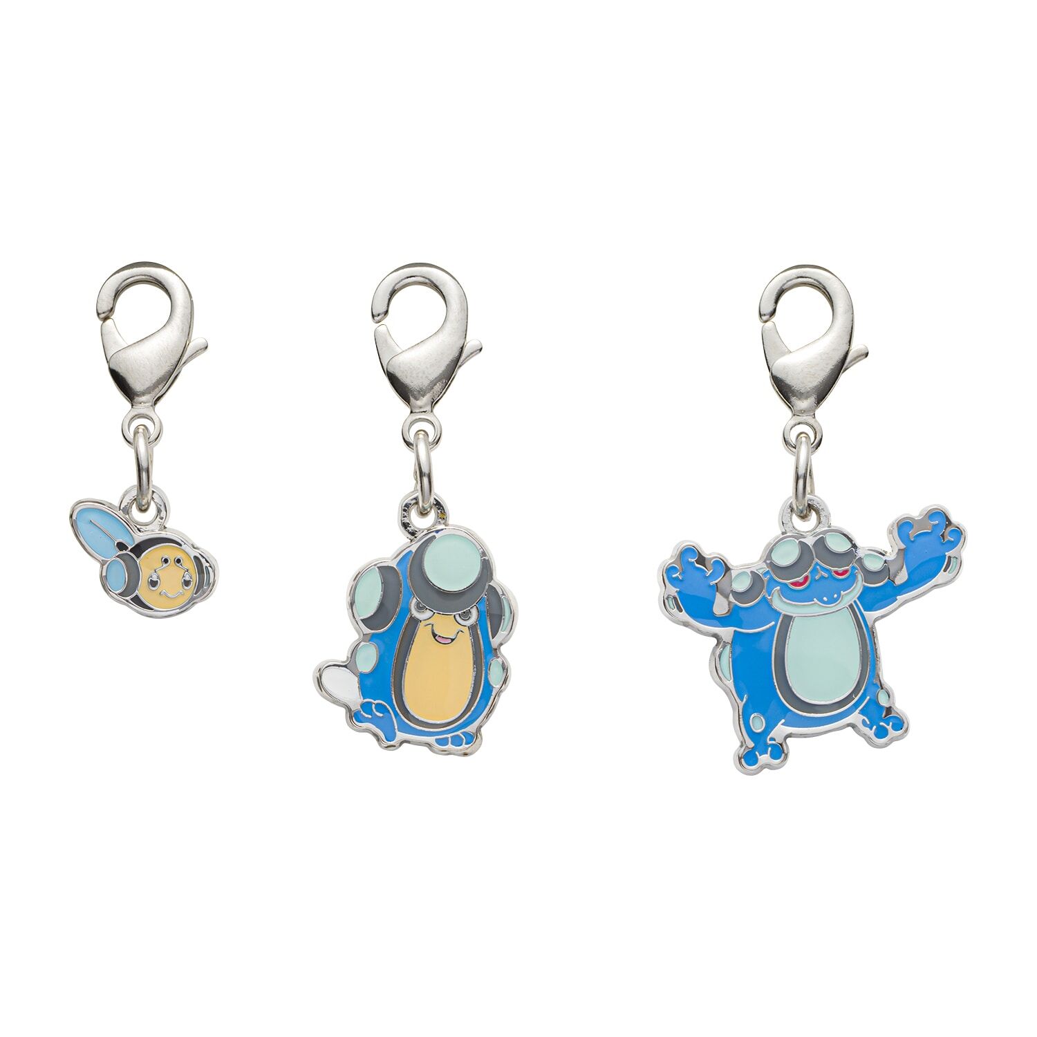 Pokemon Center - Tympole, Palpitoad, Seismitoad Schlüsselanhänger - 3 Stück