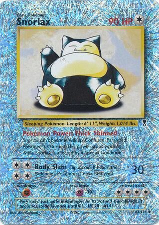 Snorlax - 64/110 - Reverse Holo - EN Snorlax - 64/110 - Reverse Holo - EN