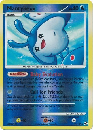 Mantyke - 55/130 - Reverse Holo - EN Mantyke - 55/130 - Reverse Holo - EN