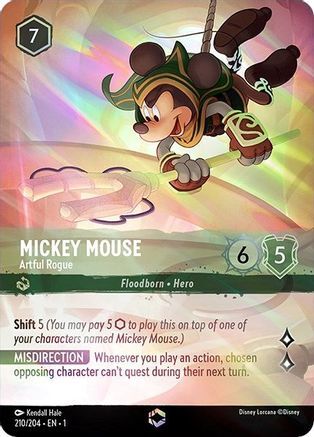 Mickey Mouse - Artful Rogue (Enchanted) - 210/204 - EN Mickey Mouse - Artful Rogue (Enchanted) - 210/204 - EN