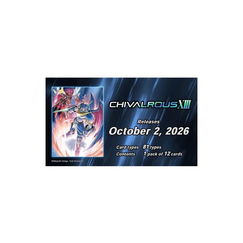 Chivalrous XIII EX-13 Extra Booster Display (24 Packs)- Digimon Card Game - EN