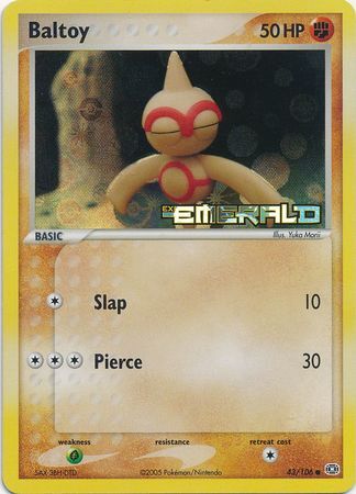 Baltoy - 43/106 - Reverse Holo - EN