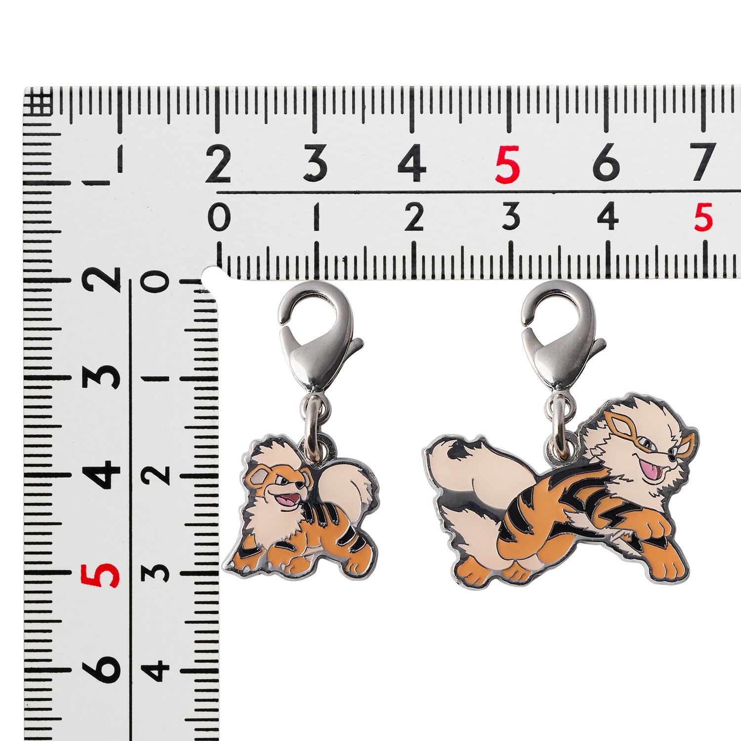 Pokemon Center - Growlithe und Arcanine Schlüsselanhänger - 2 Stück