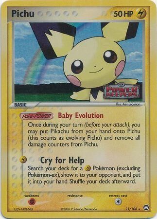 Pichu - 21/108 - Reverse Holo - EN