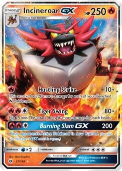 Incineroar GX 27/149 - Pokémon TCG