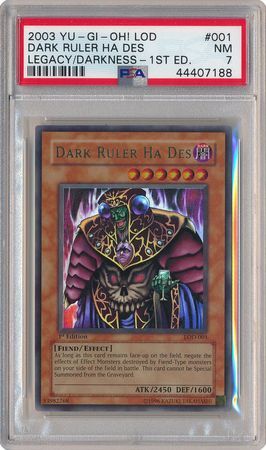 dark-ruler-ha-des-lod-001-psa-nm-7-ultra-rare-1st-edition-lod-7188-yu-gi-oh Dark Ruler Ha Des - LOD-001 - PSA NM 7 - Ultra Rare 1st Edition (LOD) 7188 - Yu-Gi-Oh!