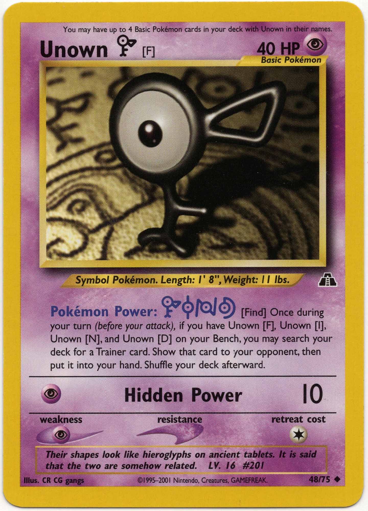 unown-f-48-75-pok-mon-tcg Unown F - 48/75 - Pokémon TCG