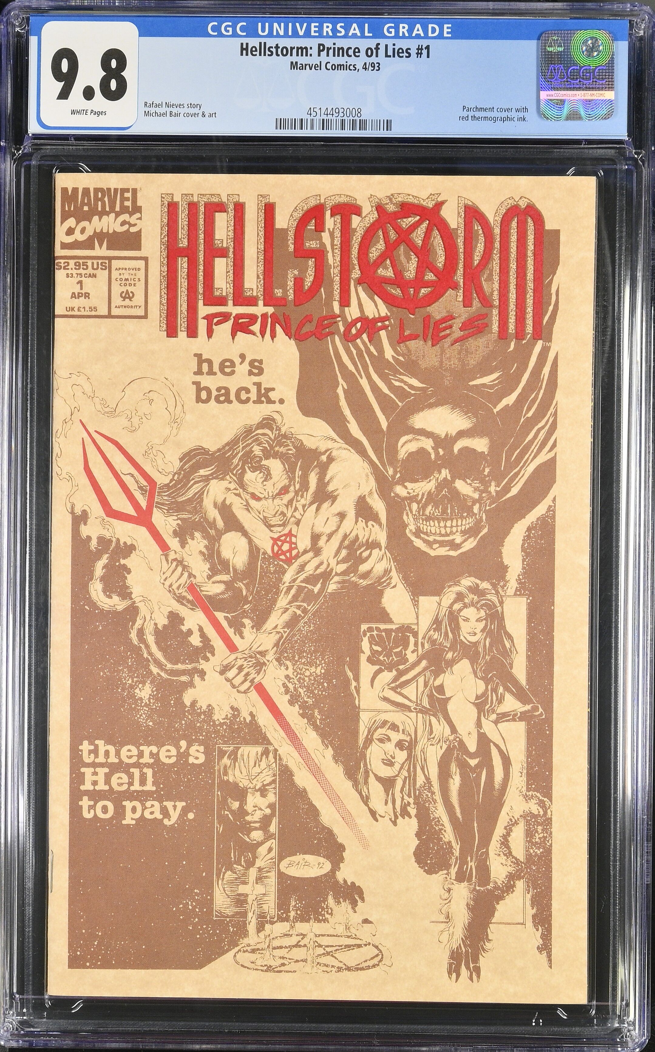 Hellstorm Prince of Lies #1 CGC 9.8 Hellstorm Prince of Lies #1 CGC 9.8
