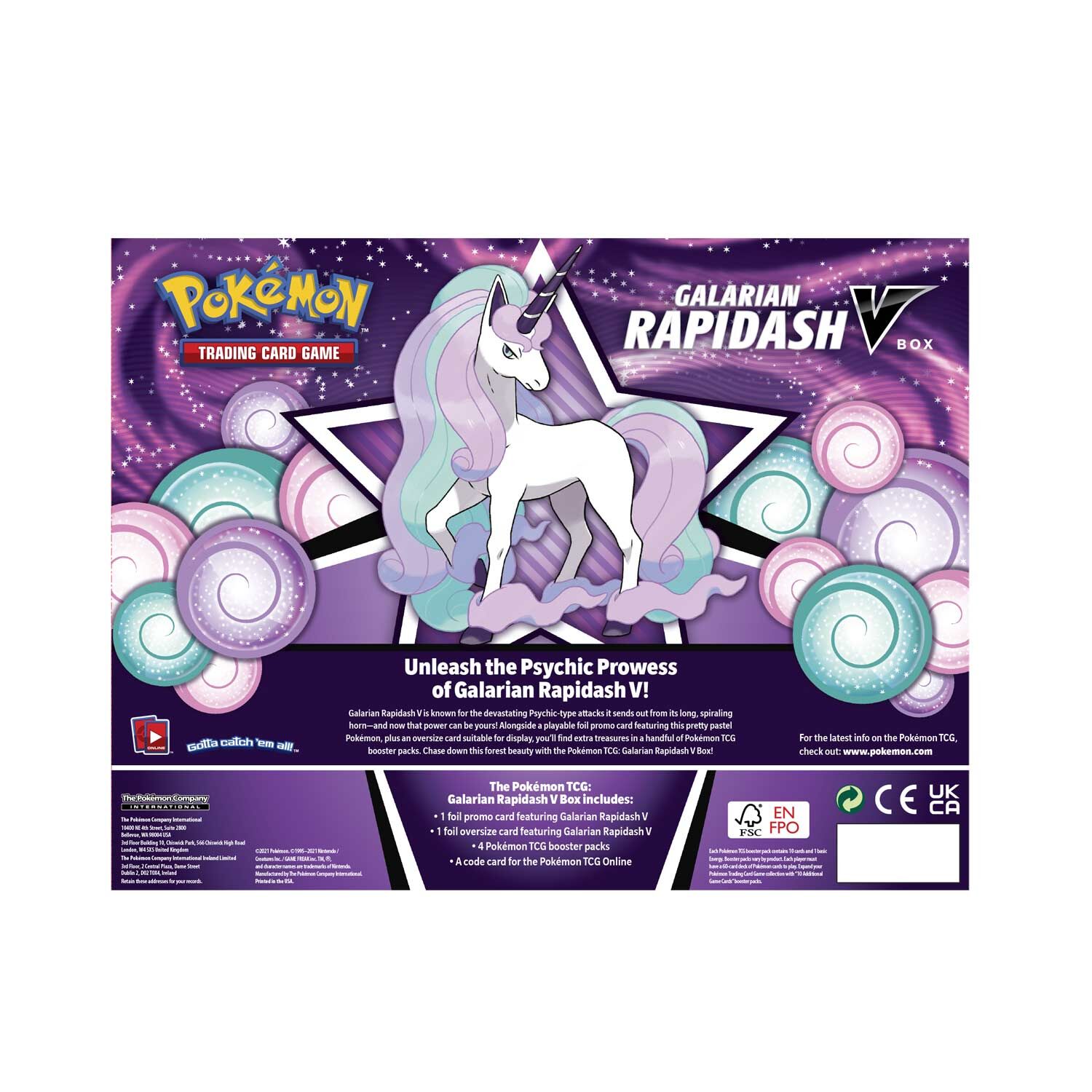 Pokémon Galarian Rapidash V Collection Box - EN