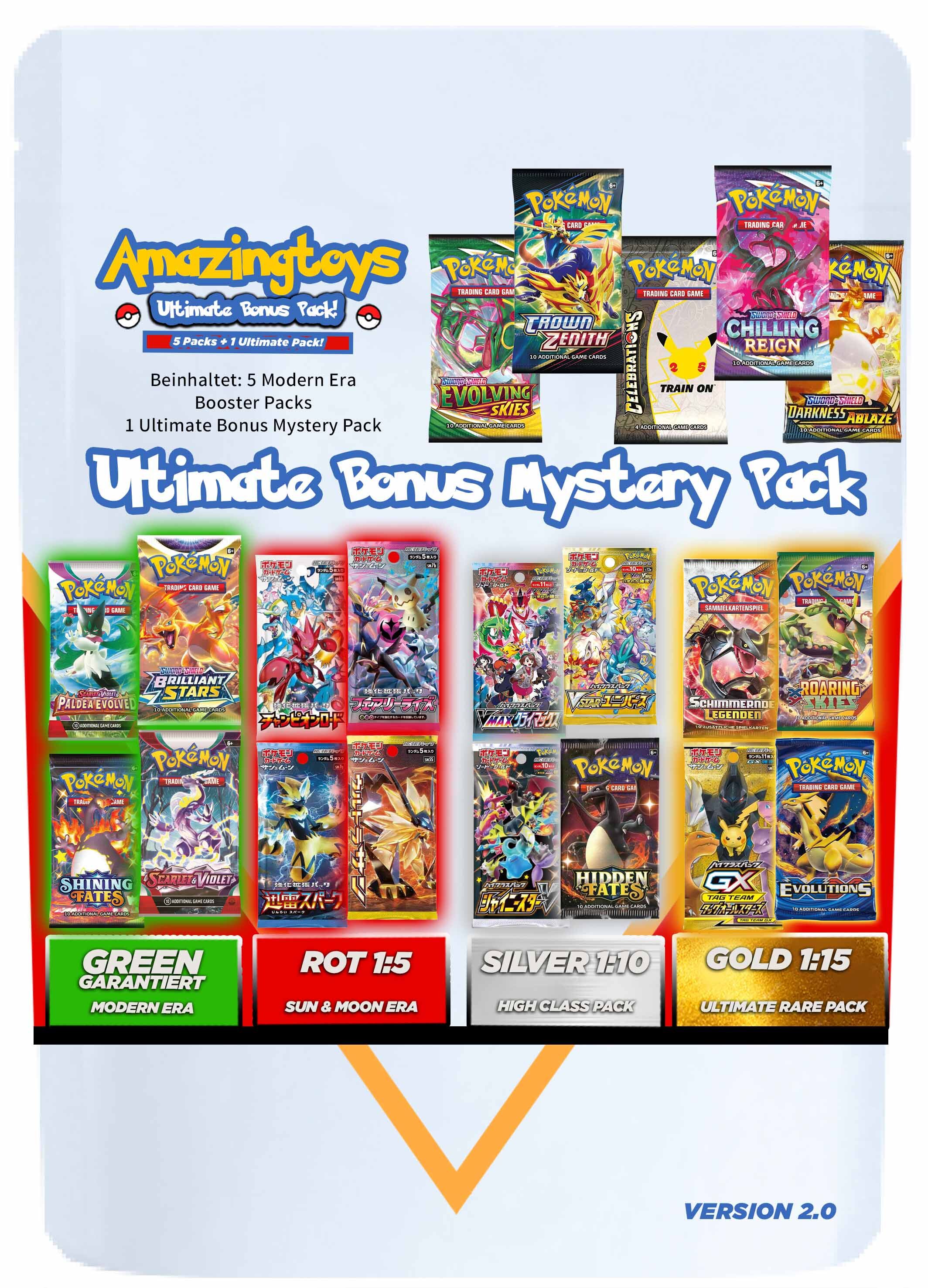 Pokémon AMAZINGTOYS® Ultimate Mystery Booster Pack - Wave 2