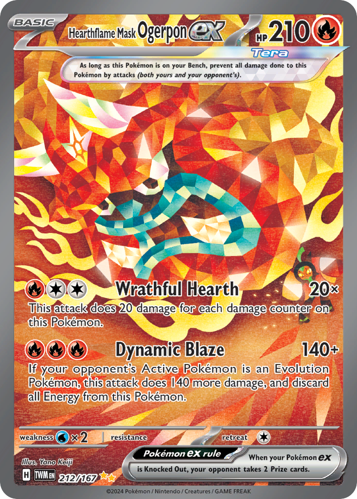 Hearthflame Mask Ogerpon ex - 212/167 - EN Hearthflame Mask Ogerpon ex - 212/167 - EN