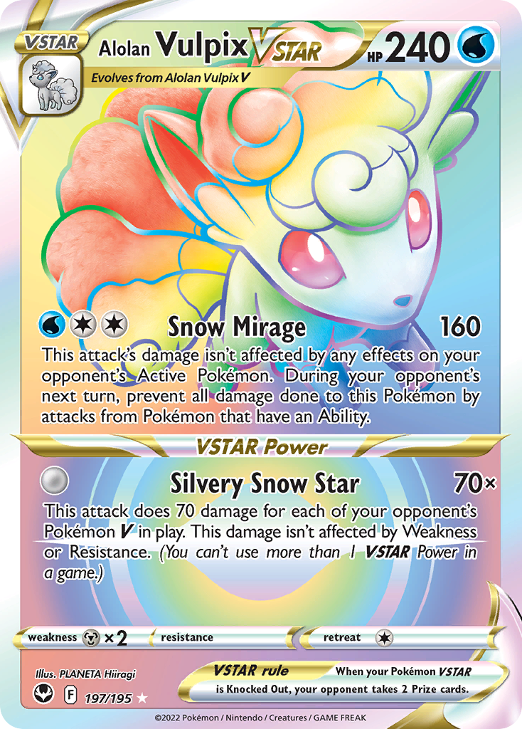 Alolan Vulpix VSTAR - 197/195 - EN Alolan Vulpix VSTAR - 197/195 - EN