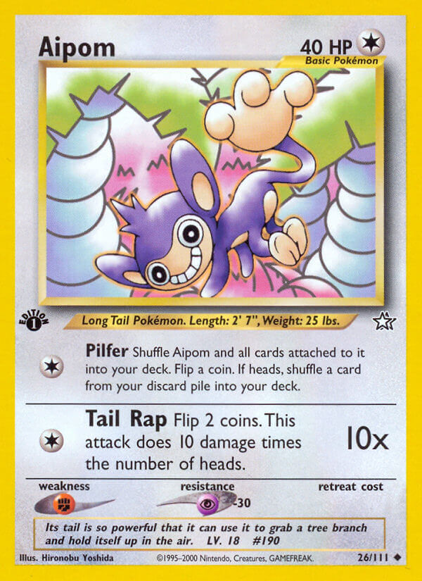 Aipom - 26/111 - 1st Edition - EN