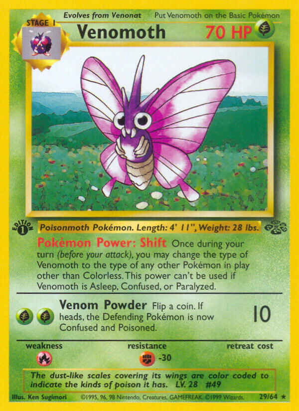 Venomoth - 29/64 - 1st Edition - EN