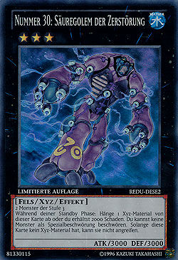 Nummer 30: Säuregolem der Zerstörung - Yu-Gi-Oh!