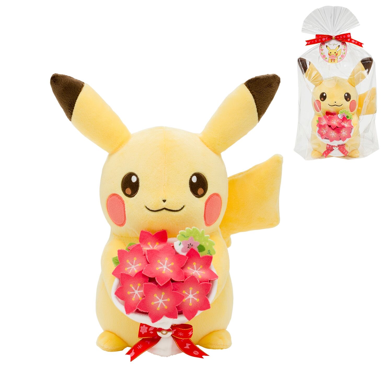 Pikachu und Gracidea-Blummenstrauss - Plush Pikachu und Gracidea-Blummenstrauss - Plush