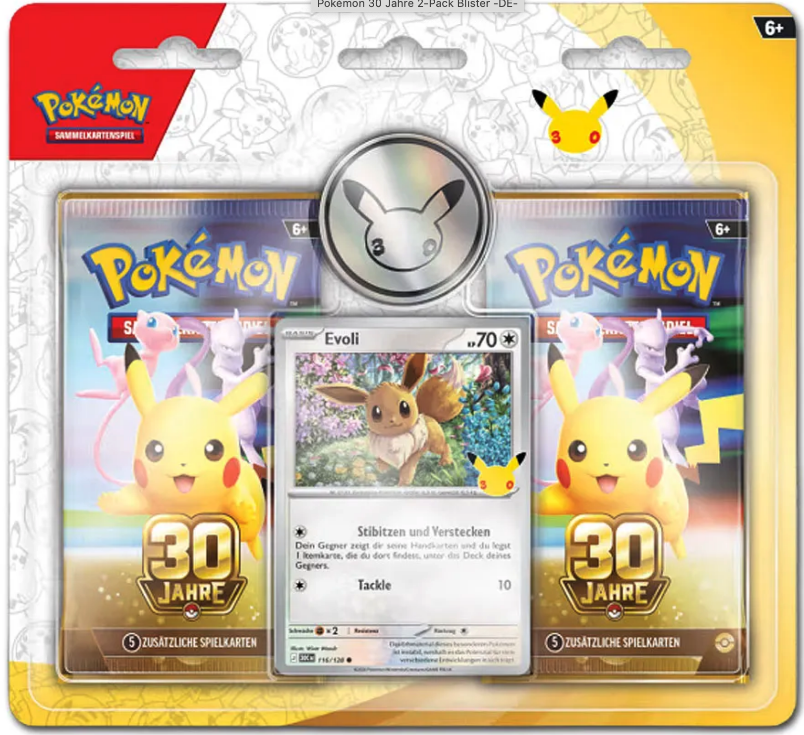 Pokémon TCG: 30 Jahre - 2-Pack Blister Evoli - DE • Amazingtoys.ch