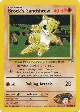 Brock’s Sandshrew - 71/132 - Unlimited - EN Brock’s Sandshrew - 71/132 - Unlimited - EN