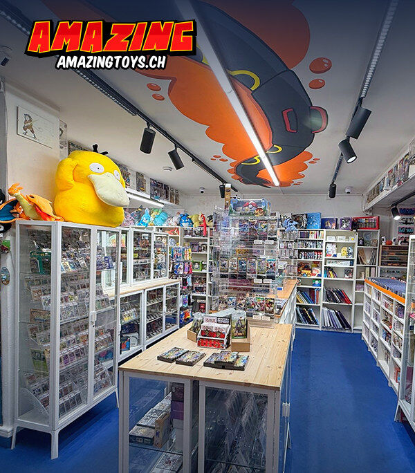 AMAZINGTOYS® Store in Zürich, Zweierstrasse 123: Sammelkarten, Plüsch und Figuren