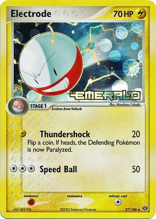 Electrode - 27/106 - Reverse Holo - EN Electrode - 27/106 - Reverse Holo - EN