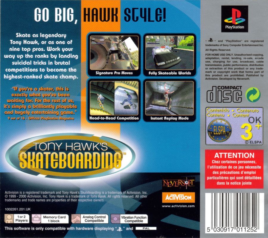 Tony Hawk's Pro Skater - IT