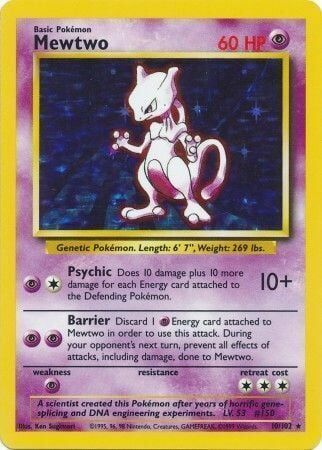 Mewtwo - 10/102 - Unlimited - EN Mewtwo - 10/102 - Unlimited - EN